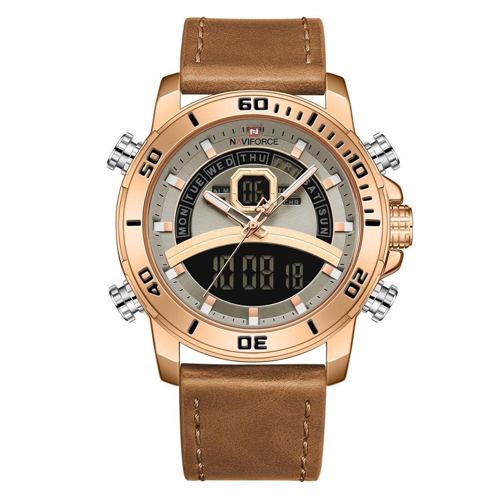 ساعت مچی مردانه نیوی فورس مدل NF9181-RG-GY-L-BN